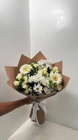 Ivory Chrysanthemum Bouquet