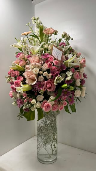 Blush Tower Vase