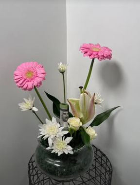 Gerbera Glass Bowl